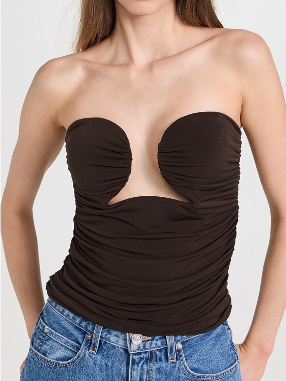 Pixie Market Dominique Strapless Bustier Top